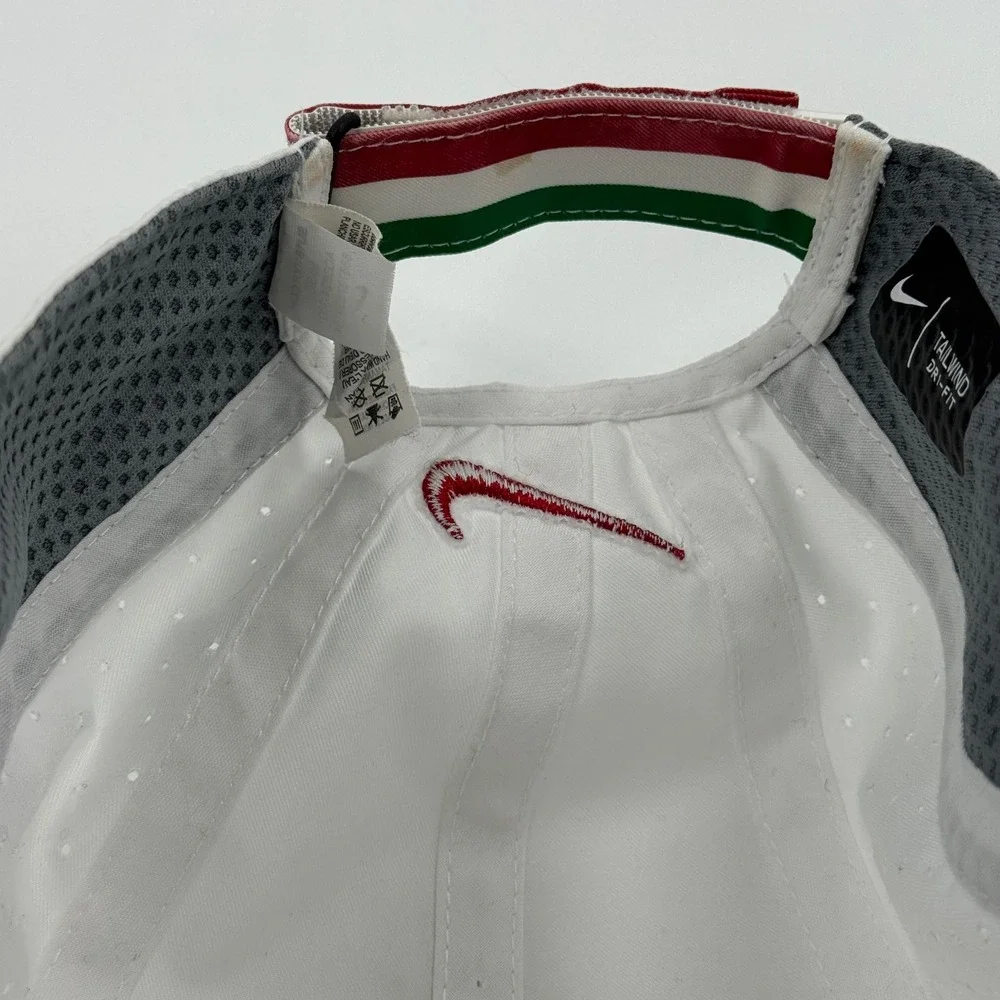 Nike Dri-Fit Tailwind 7 Panel Running Hat White Hook‎ & Loop AQ3624-100